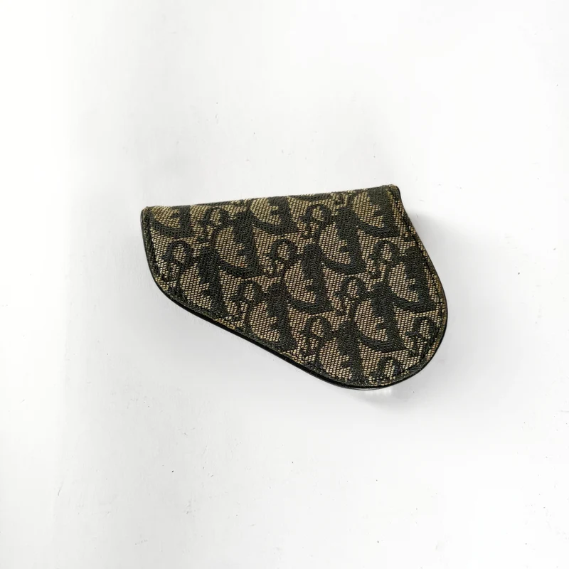 Dior Portefeuille Saddle en toile oblique