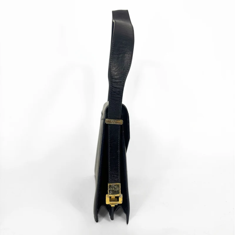 Celine Sac bandoulière en cuir noir