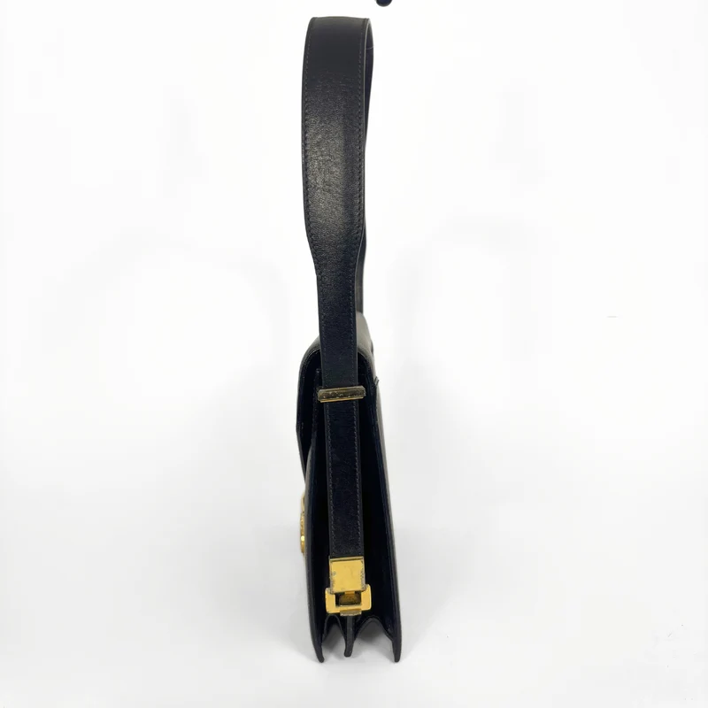 Celine Sac bandoulière en cuir noir