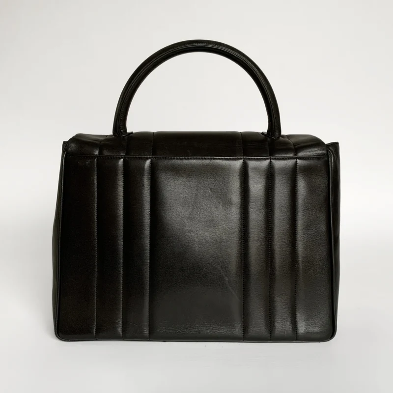 Chanel Sac Coco à poignée supérieure en cuir d'agneau