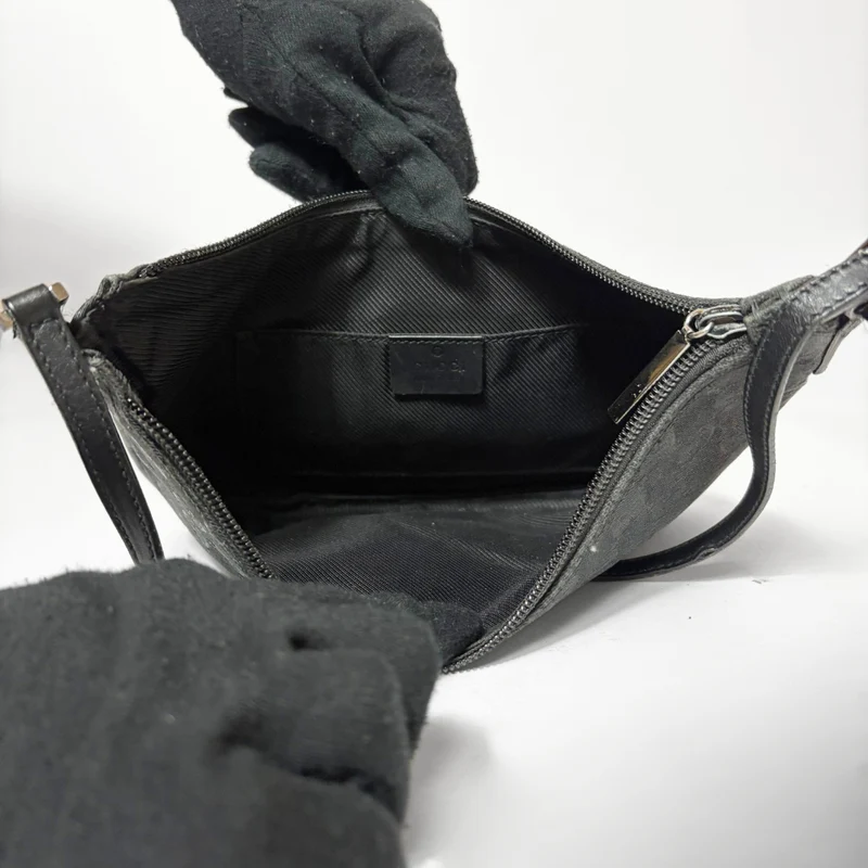 Gucci Sac bandoulière en toile noire