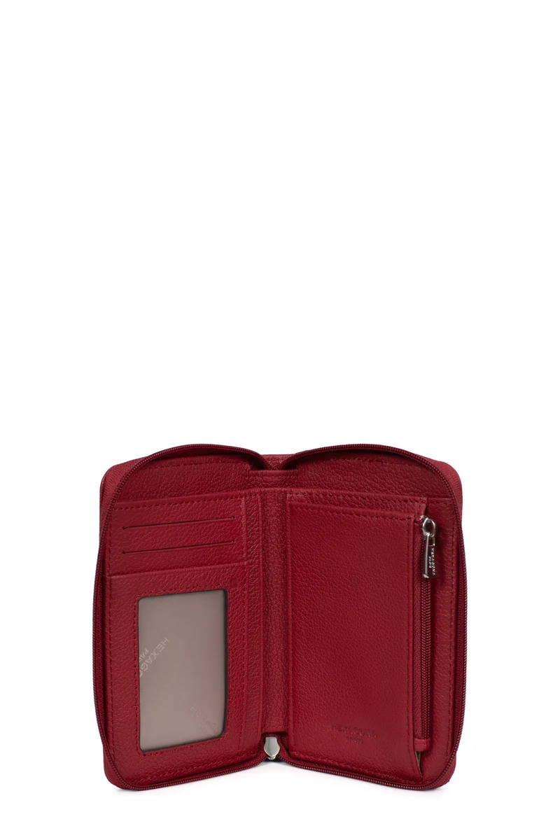 Portefeuille - 1 volet - Stop RFID - Cuir de vachette