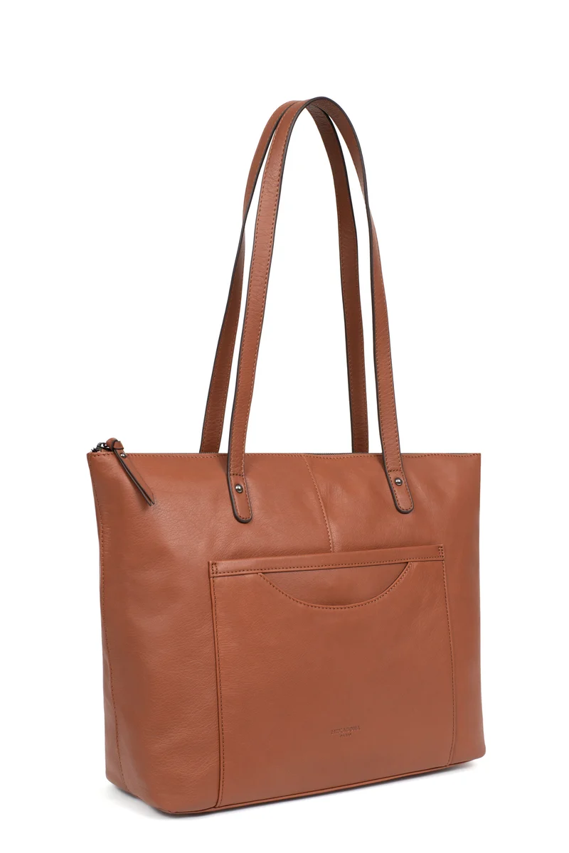 Sac cabas porté épaule - A4 - Cuir