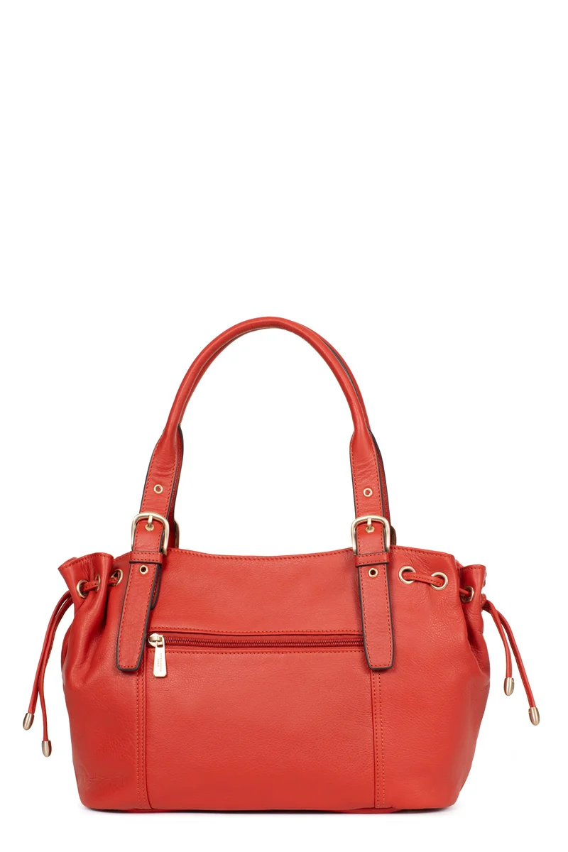 Sac porté épaule 2 anses - Cuir de vachette