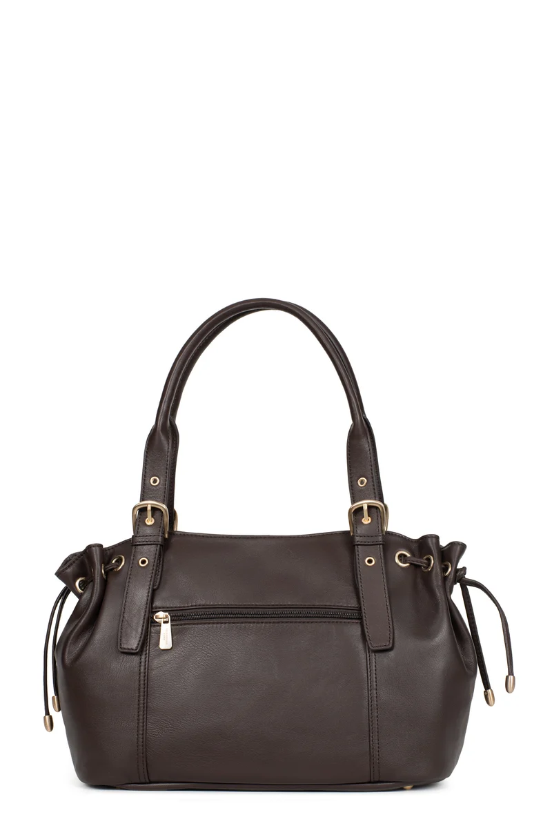 Sac porté épaule 2 anses - Cuir de vachette