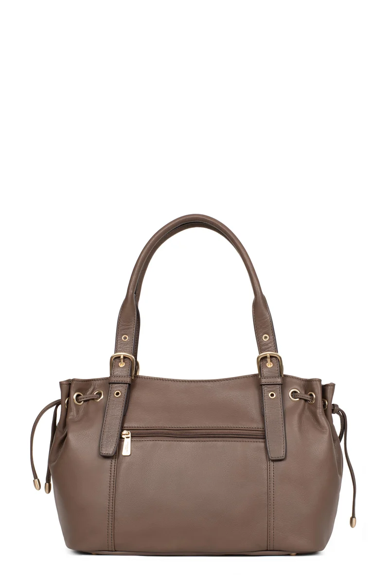 Sac porté épaule 2 anses - Cuir de vachette