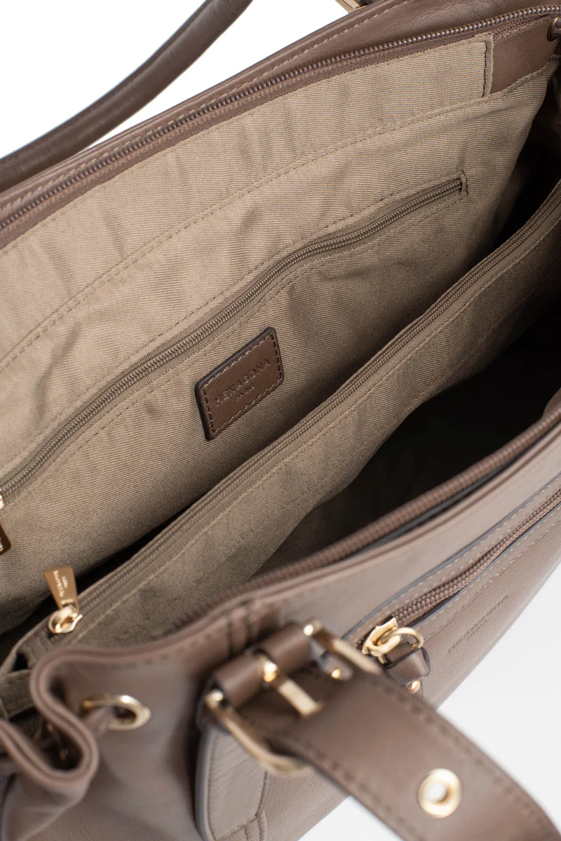 Sac porté épaule 2 anses - Cuir de vachette