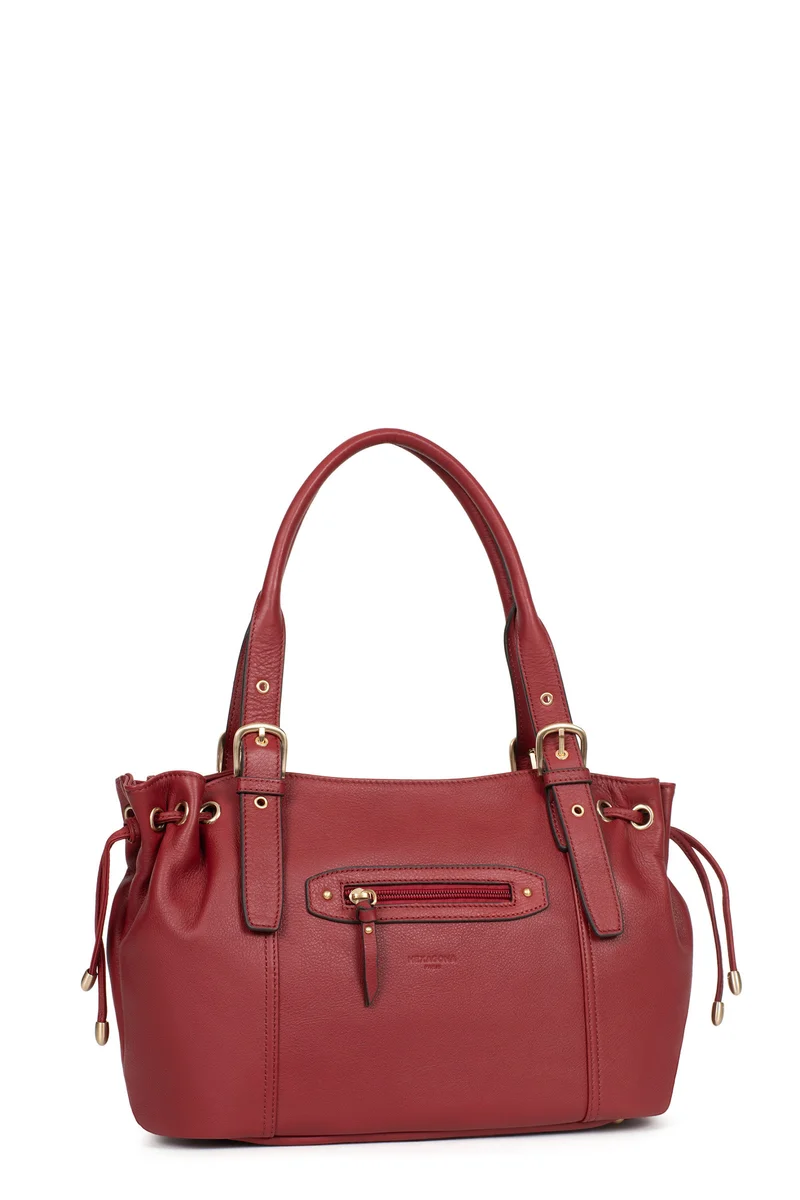 Sac porté épaule 2 anses - Cuir de vachette