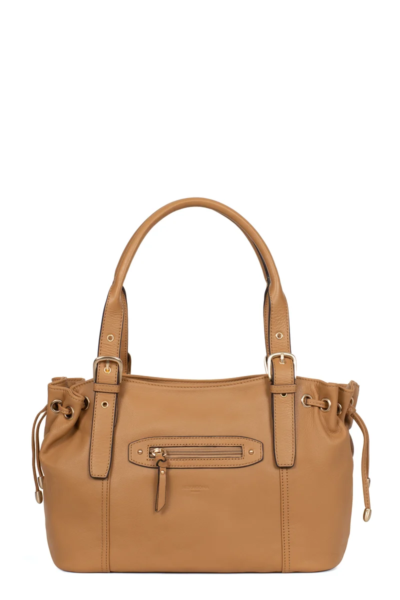 Sac porté épaule 2 anses - Cuir de vachette