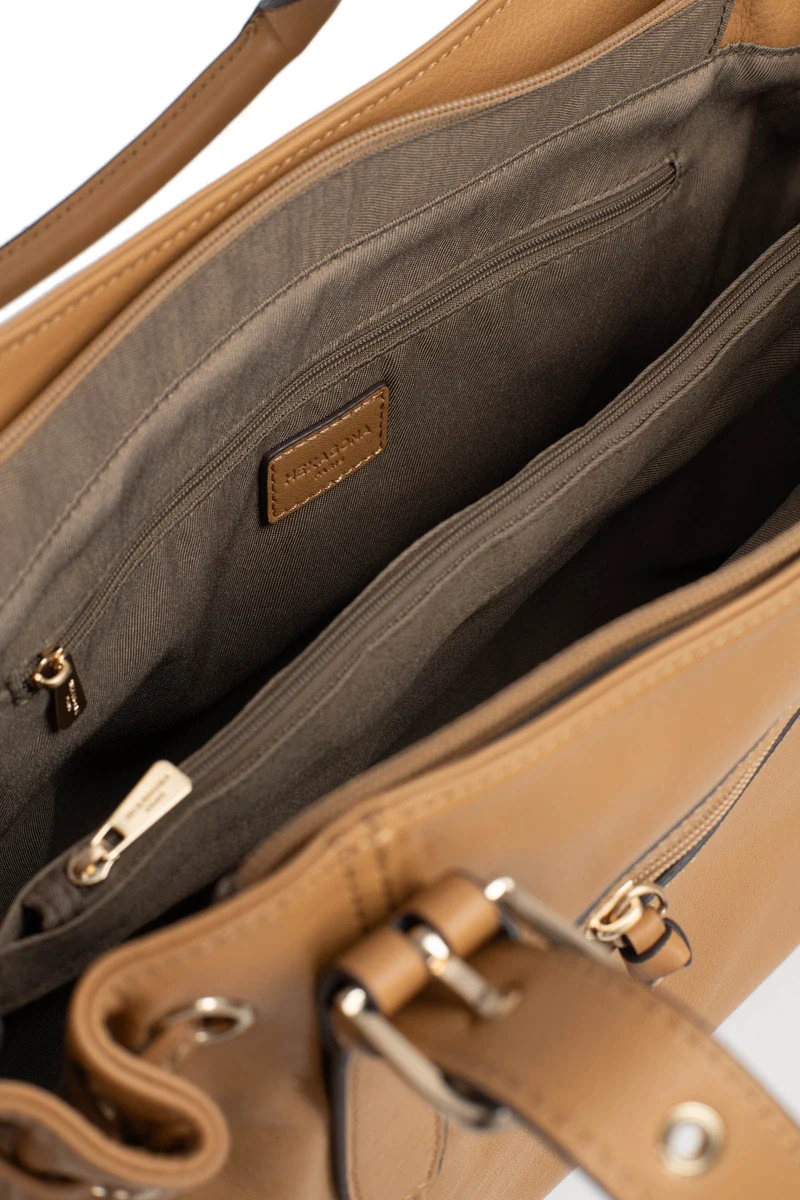 Sac porté épaule 2 anses - Cuir de vachette