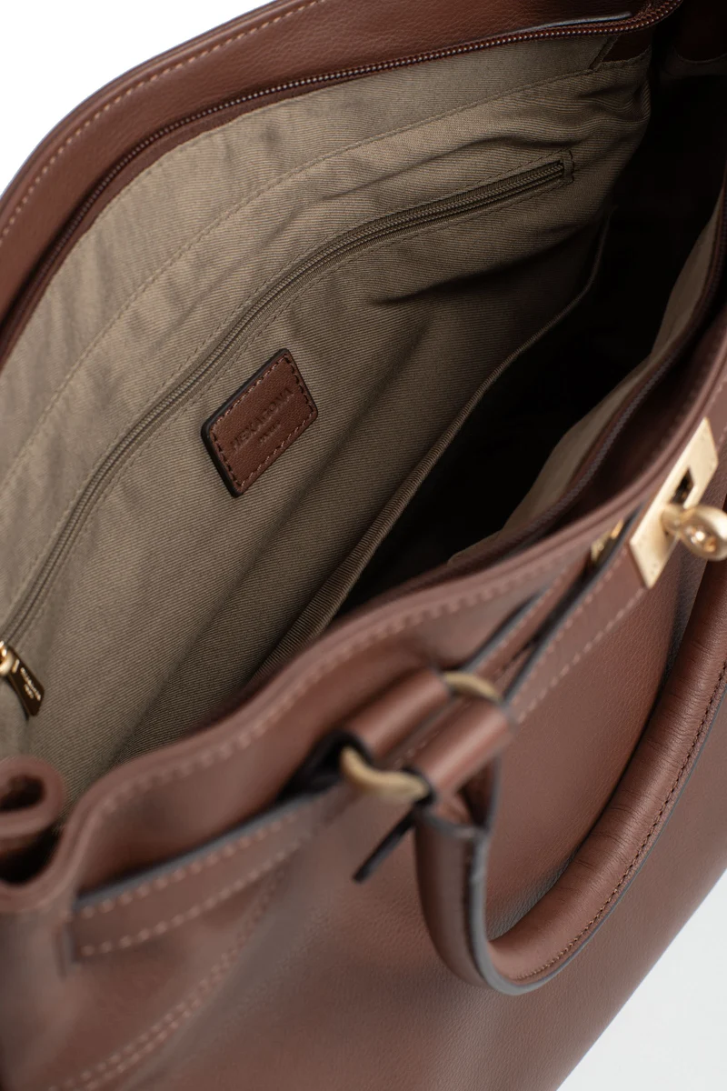 Sac cabas porté épaule - A4 - Cuir de vachette