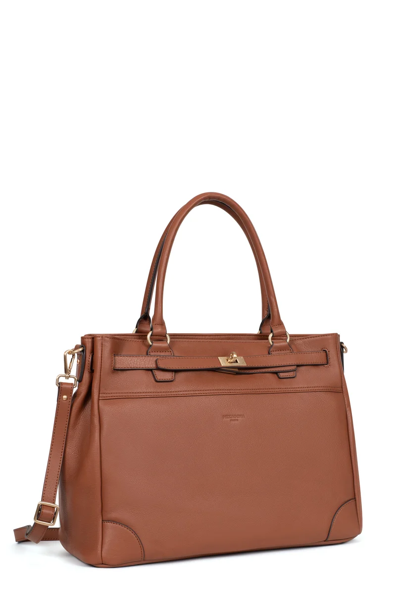 Sac cabas porté épaule - A4 - Cuir de vachette