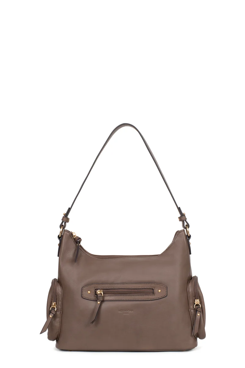 Sac porté épaule 1 anse - Cuir de vachette