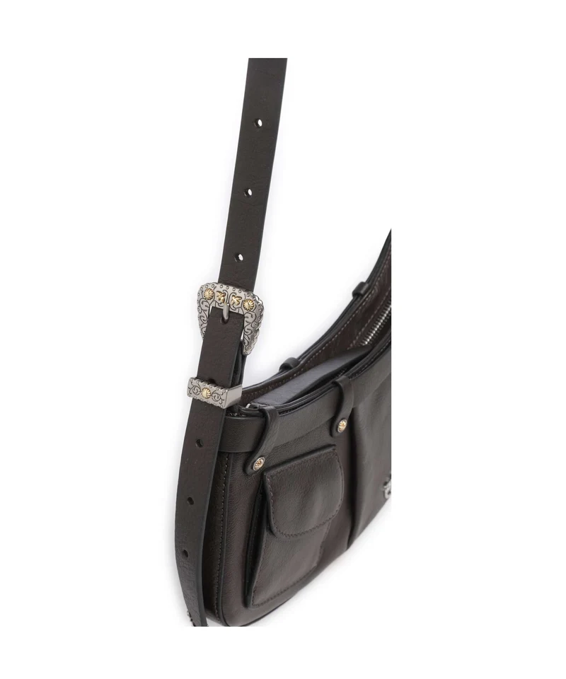 Pinko Pocket Mini Sac porté épaule marrone marasca/mix gold