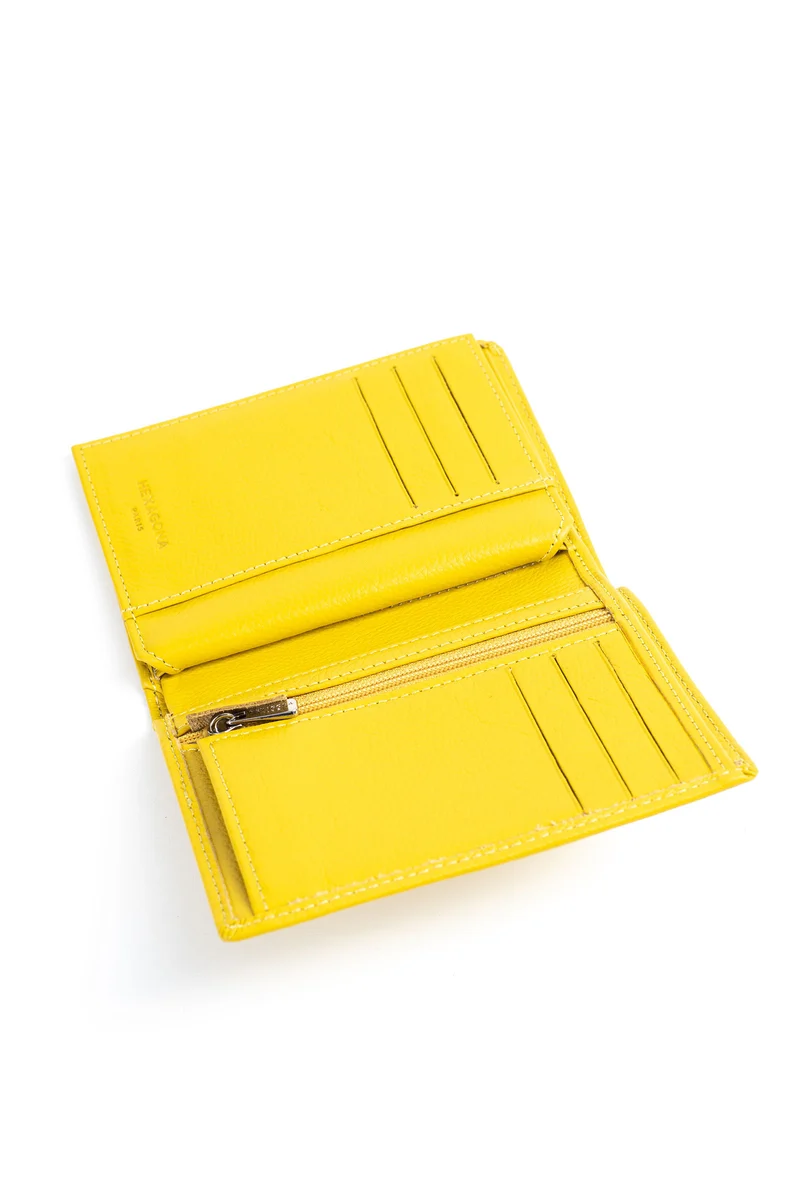 Portefeuille européen - 2 volets - Cuir
