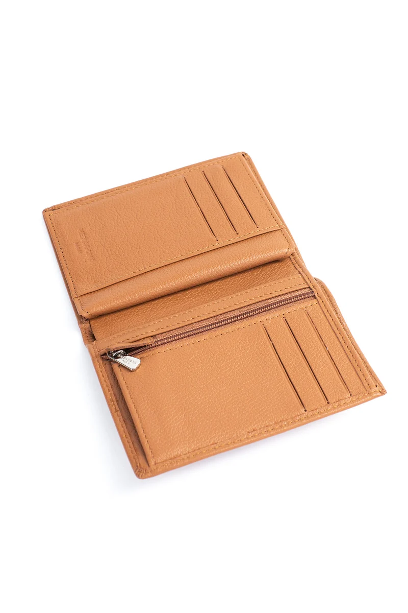 Portefeuille européen - 2 volets - Cuir
