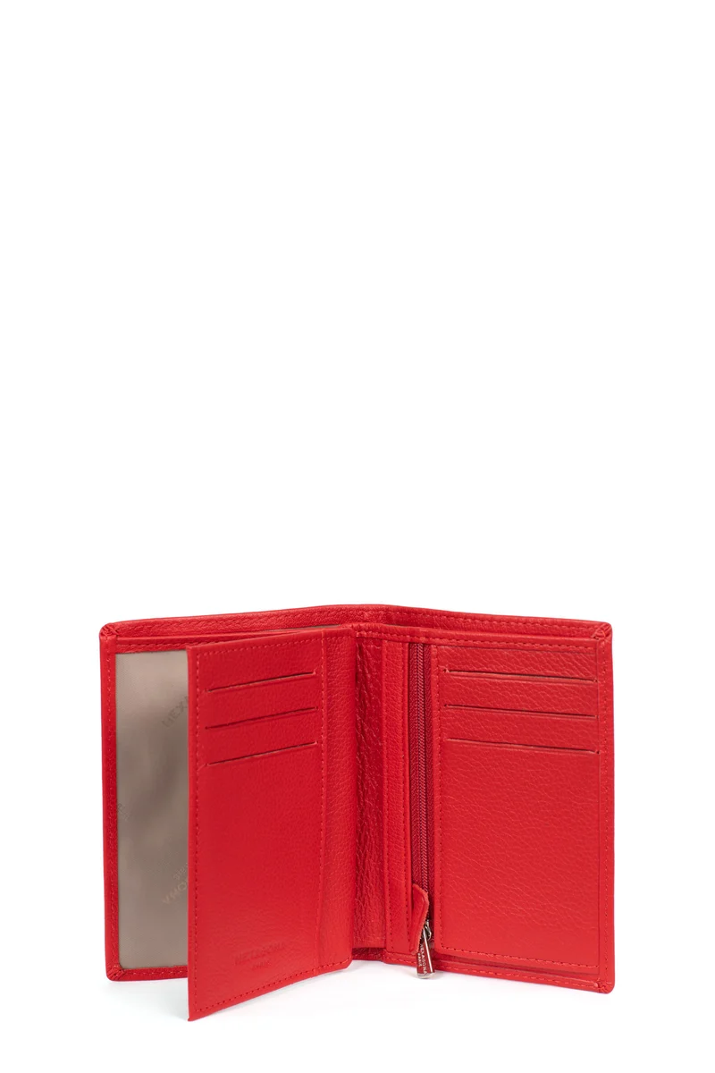 Portefeuille européen - 2 volets - Cuir