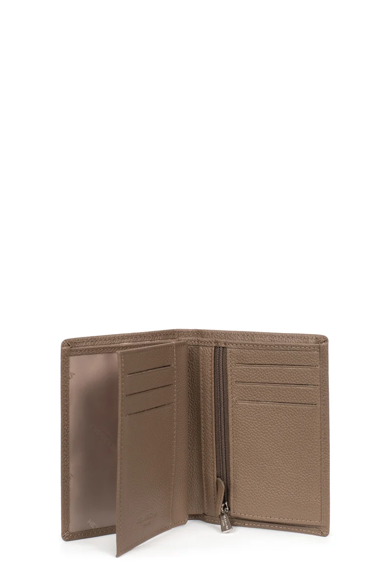Portefeuille européen - 2 volets - Cuir
