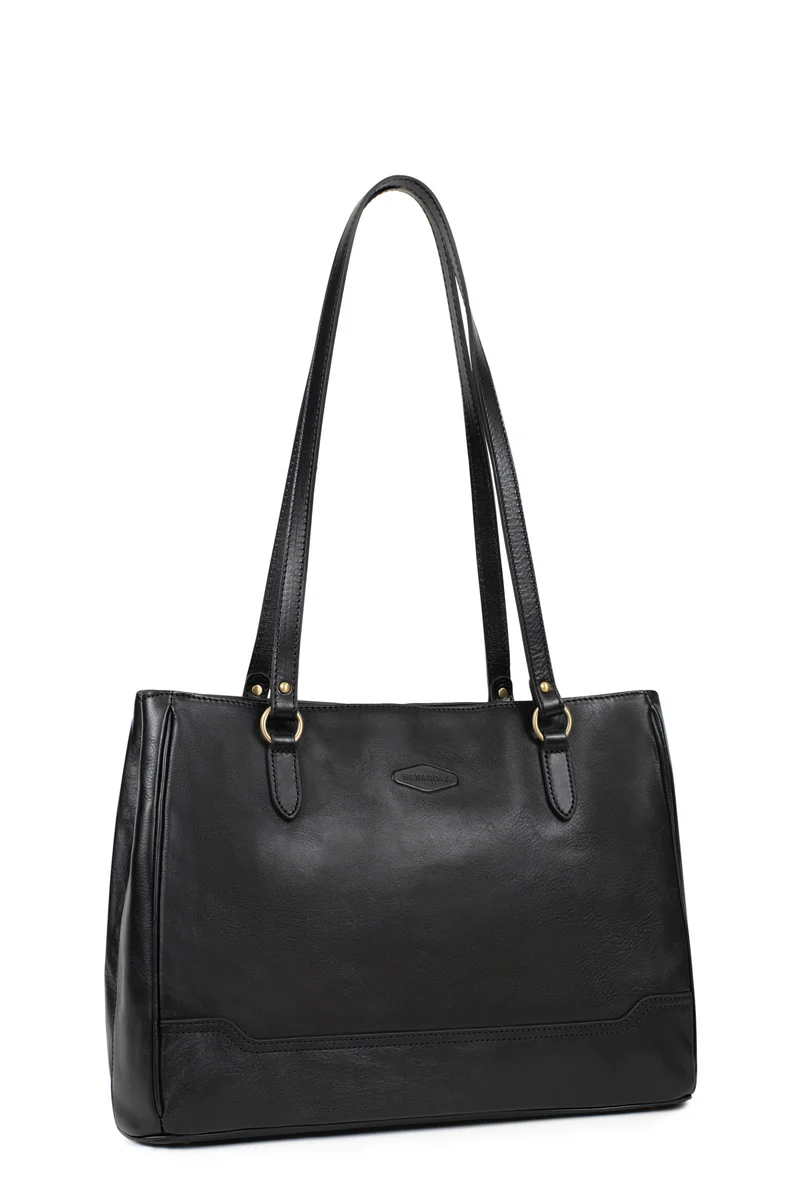Sac porté épaule 2 anses - A4 - Cuir