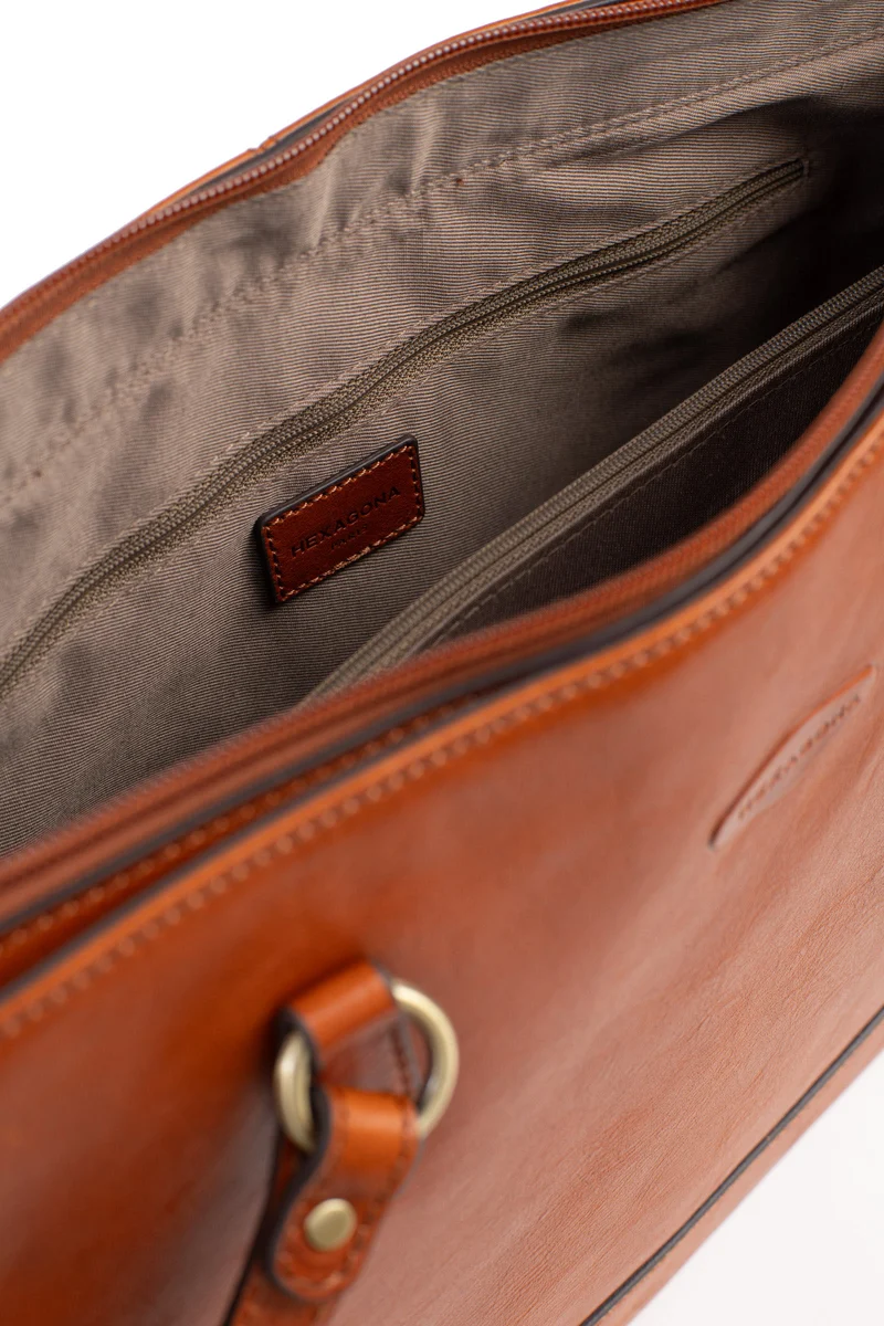 Sac porté épaule 2 anses - A4 - Cuir