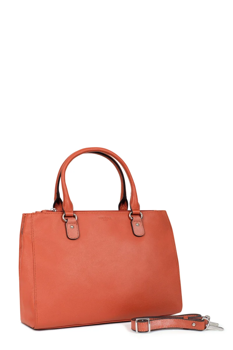 Sac porté main 2 poignées - A4 - Cuir
