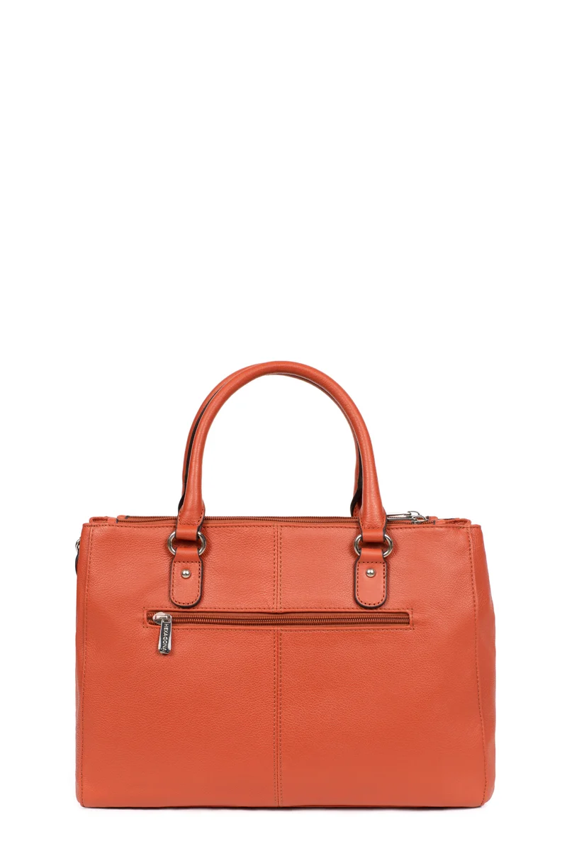 Sac porté main 2 poignées - A4 - Cuir