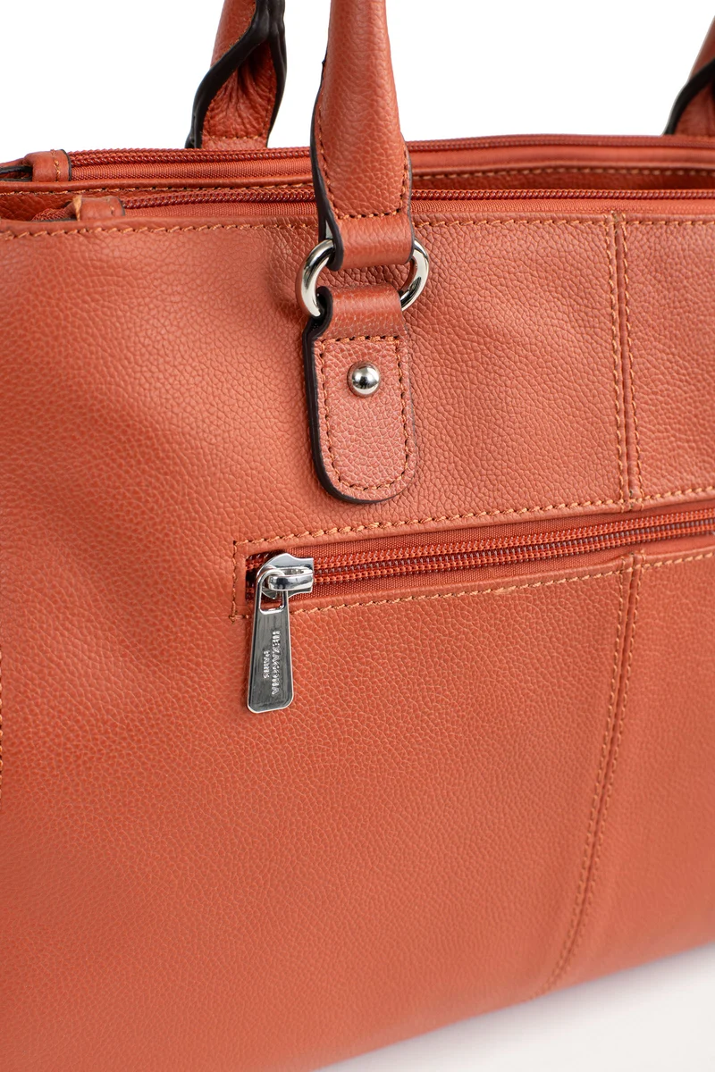Sac porté main 2 poignées - A4 - Cuir