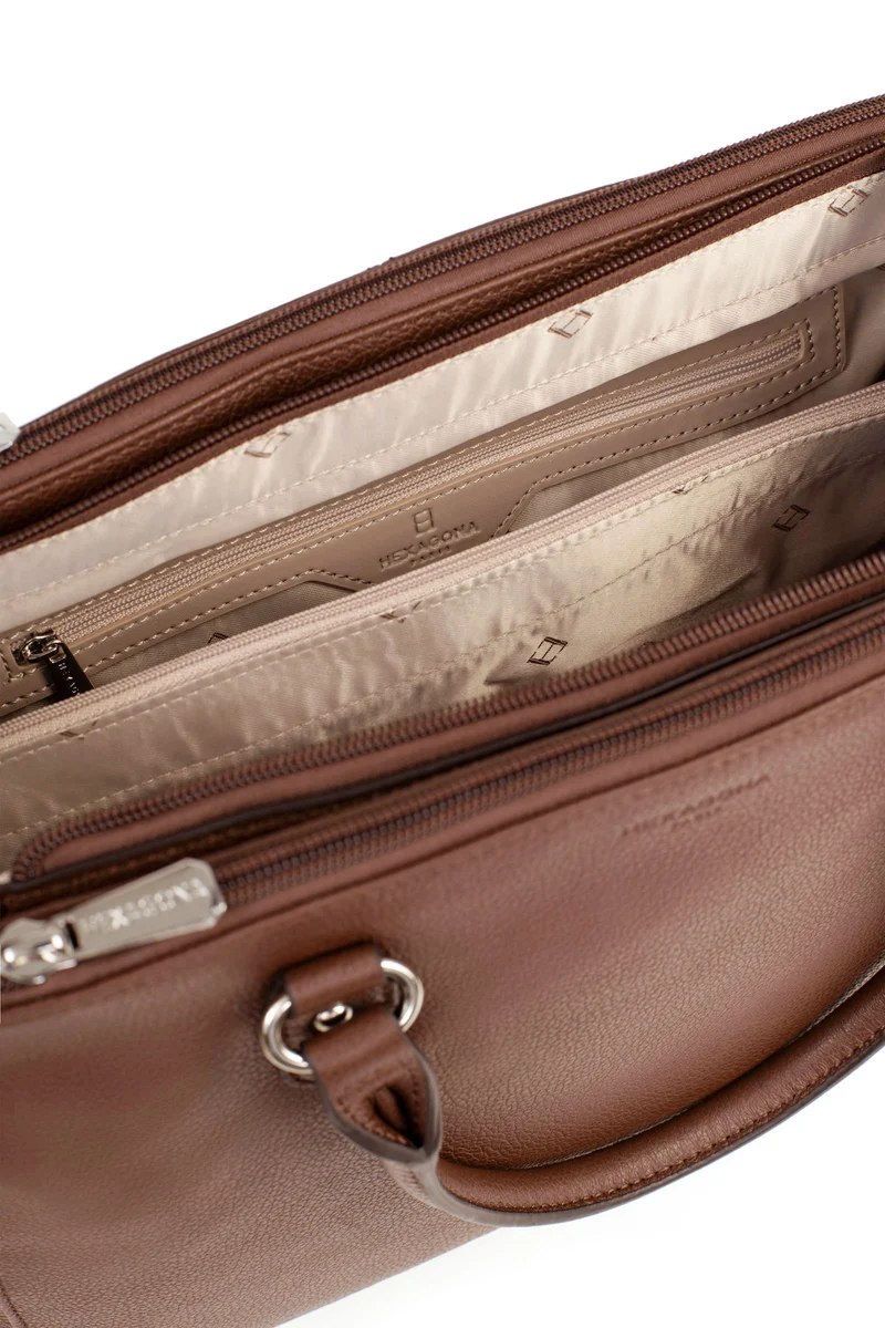 Sac porté main 2 poignées - A4 - Cuir
