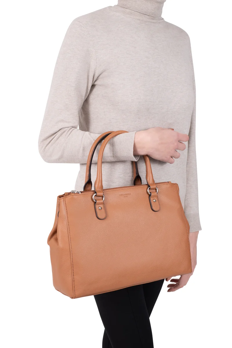 Sac porté main 2 poignées - A4 - Cuir