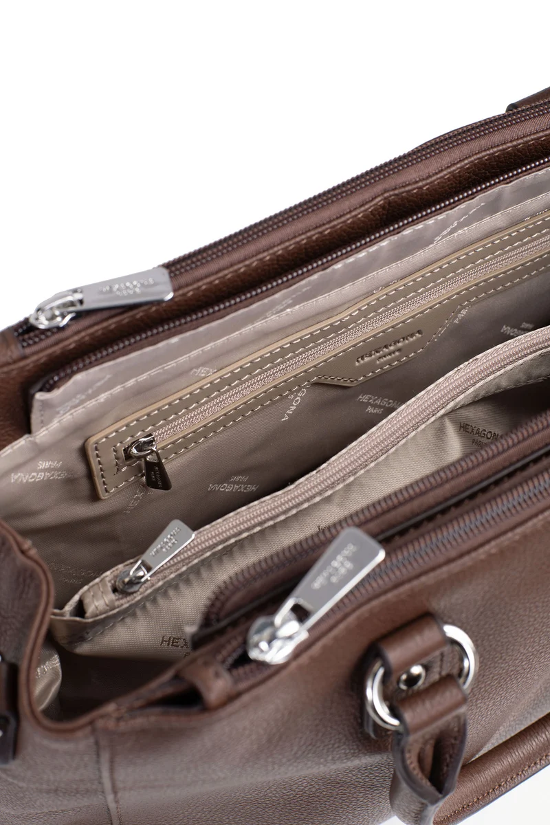 Sac porté main 2 poignées - A4 - Cuir
