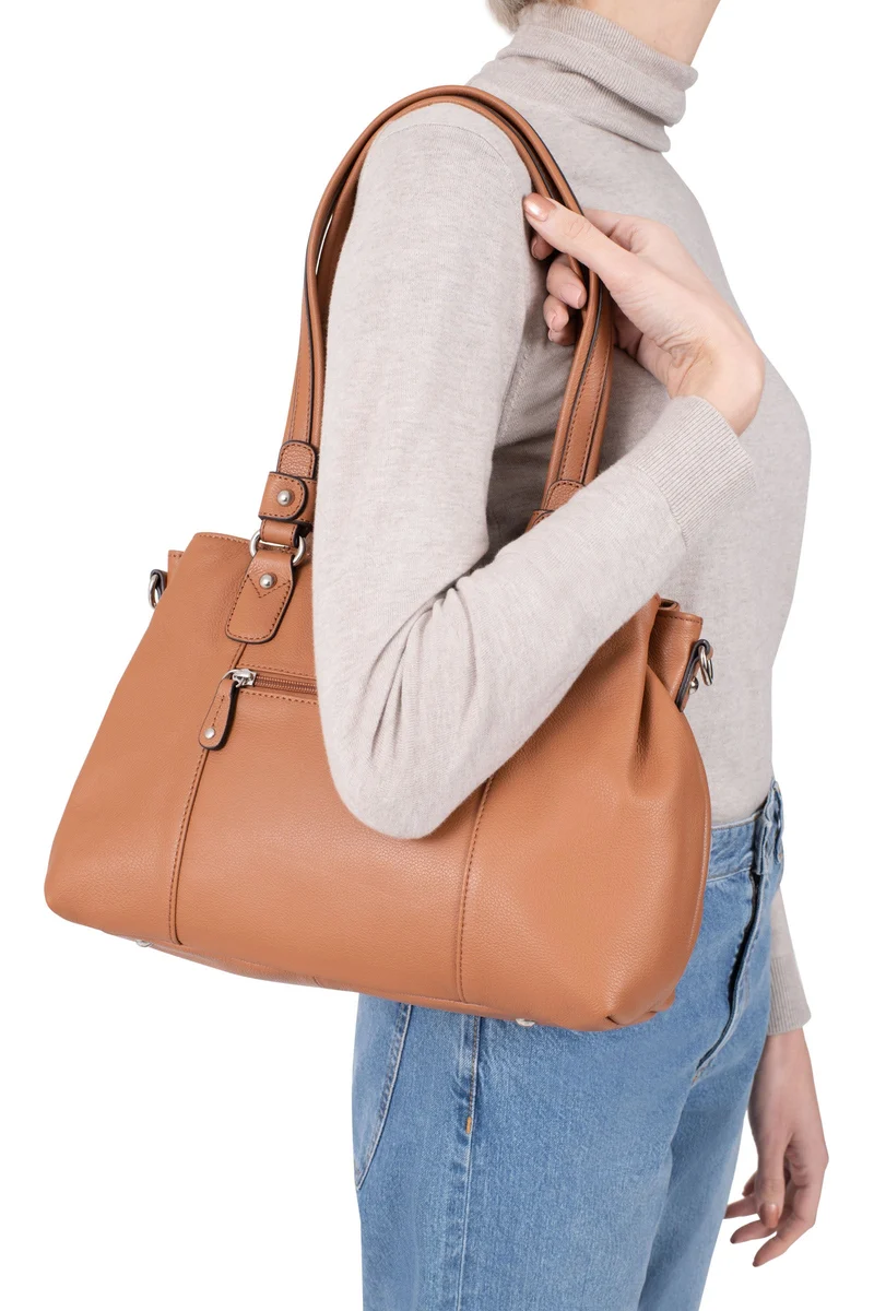 Sac porté épaule 2 anses - Cuir