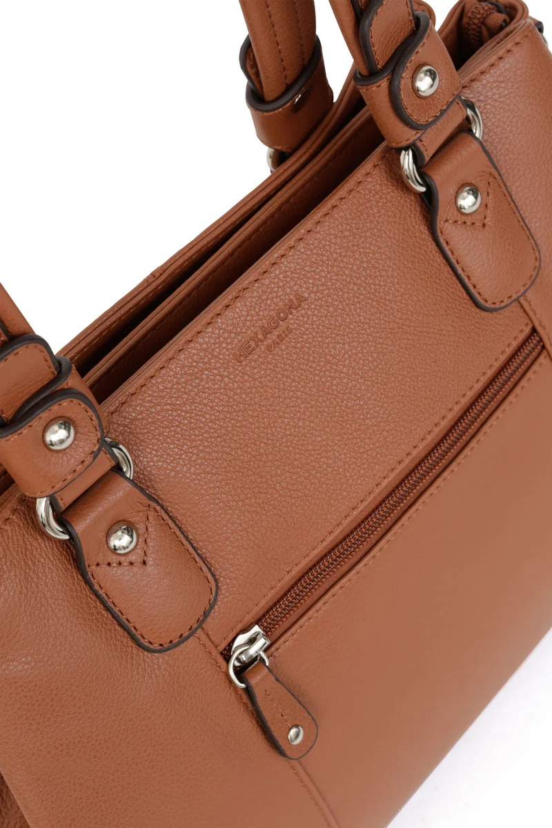 Sac porté épaule 2 anses - Cuir