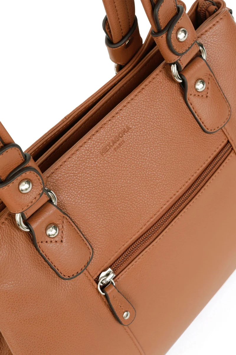Sac porté épaule 2 anses - Cuir
