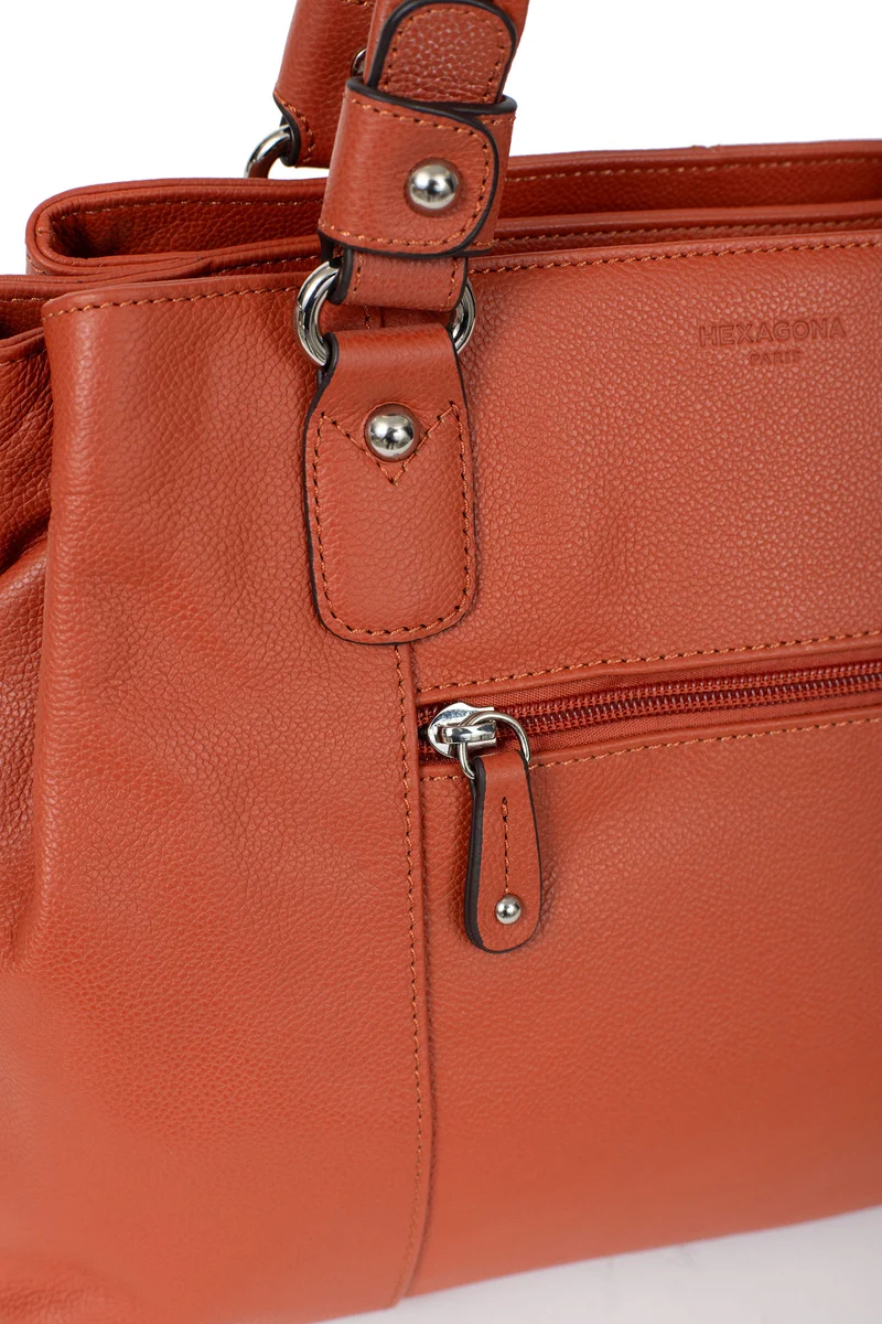 Sac porté épaule 2 anses - Cuir