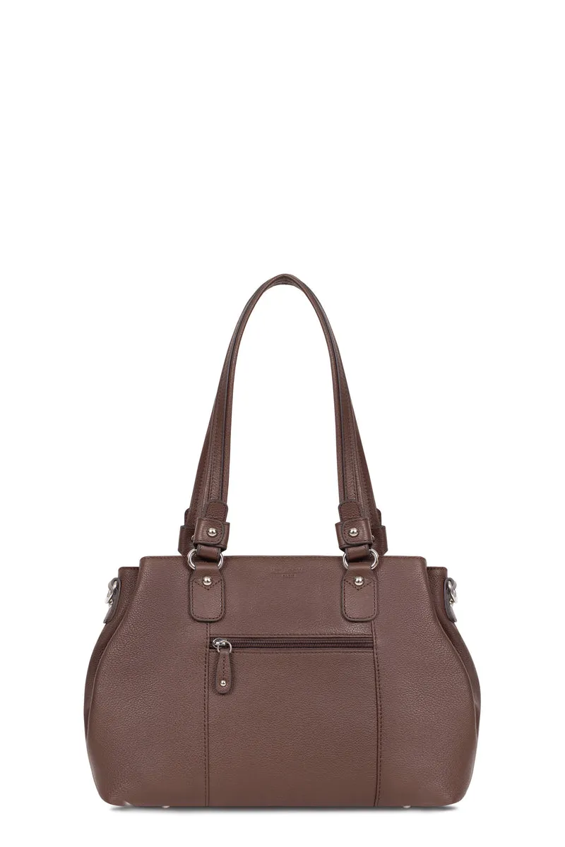 Sac porté épaule 2 anses - Cuir