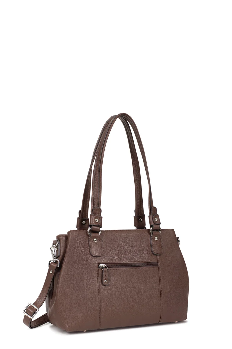 Sac porté épaule 2 anses - Cuir