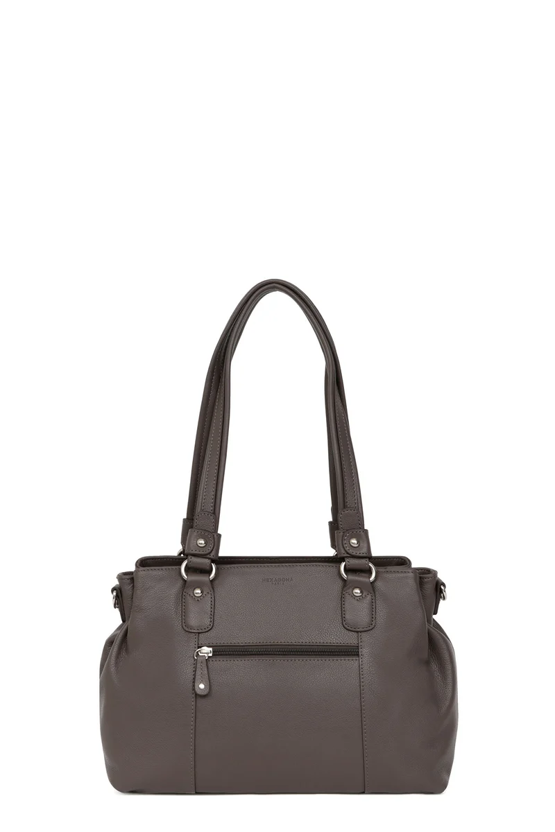 Sac porté épaule 2 anses - Cuir