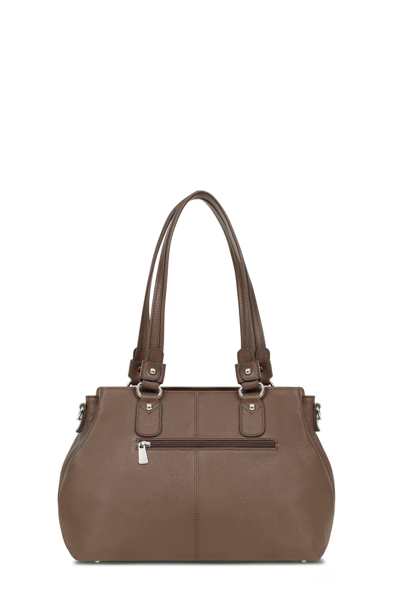 Sac porté épaule 2 anses - Cuir