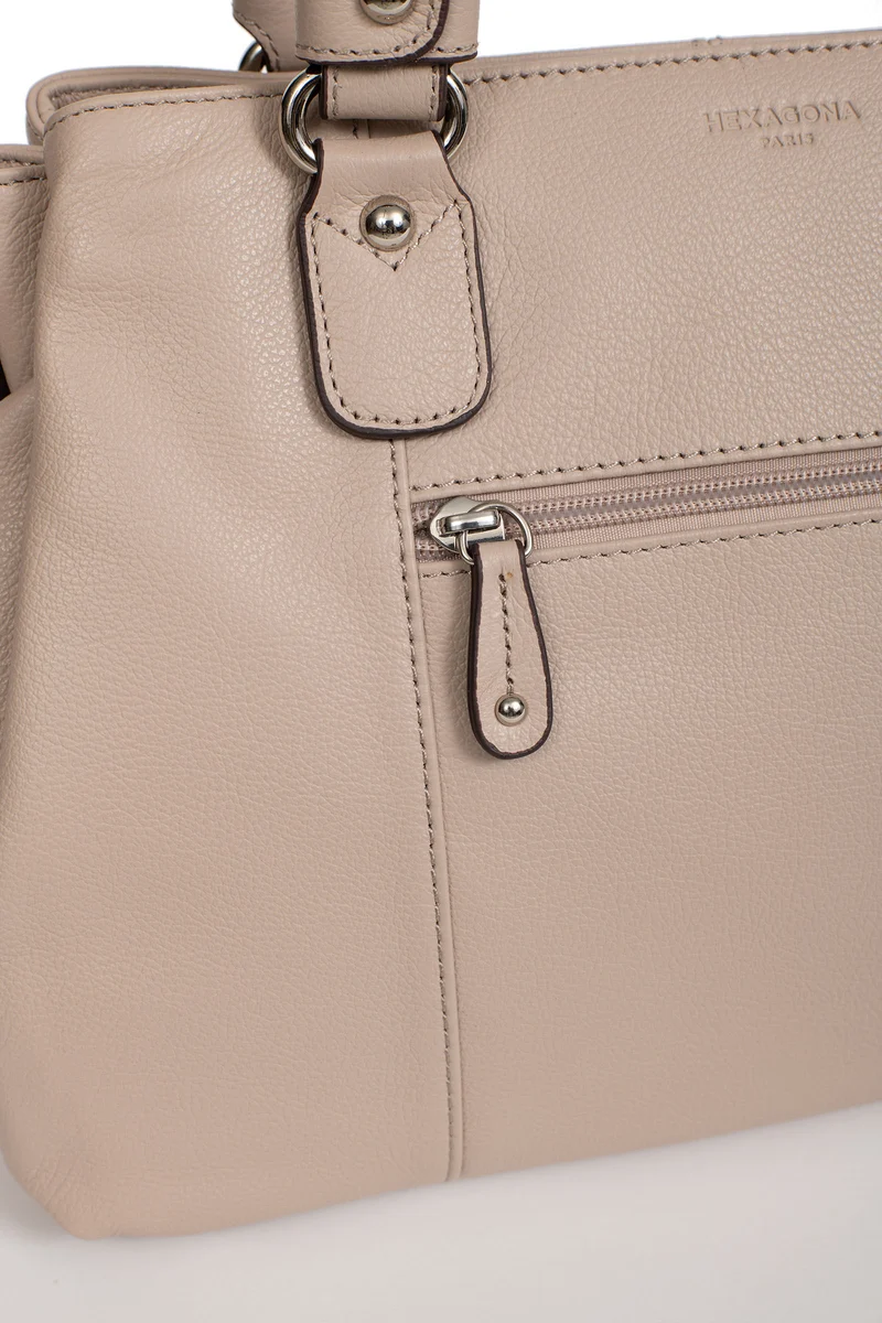 Sac porté épaule 2 anses - Cuir