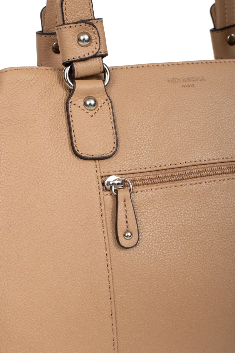 Sac porté épaule 2 anses - Cuir