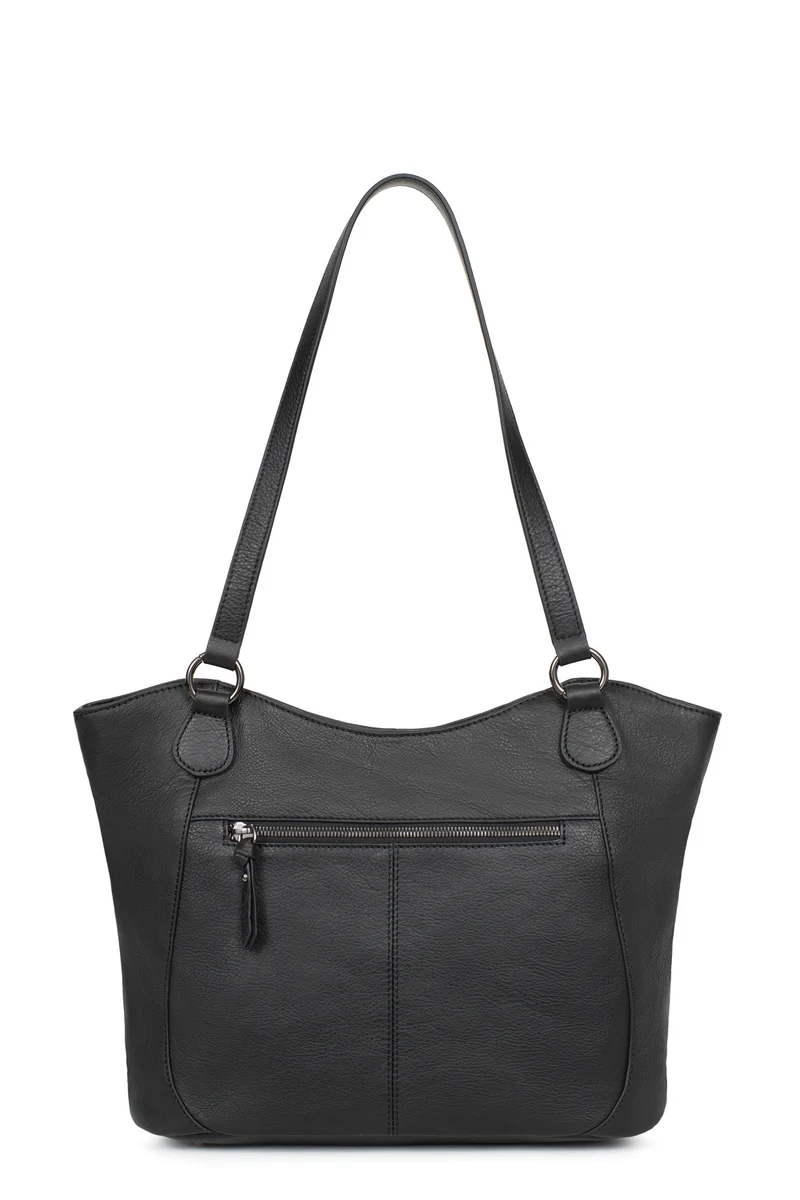 Sac porté épaule 2 anses - A4 - Cuir