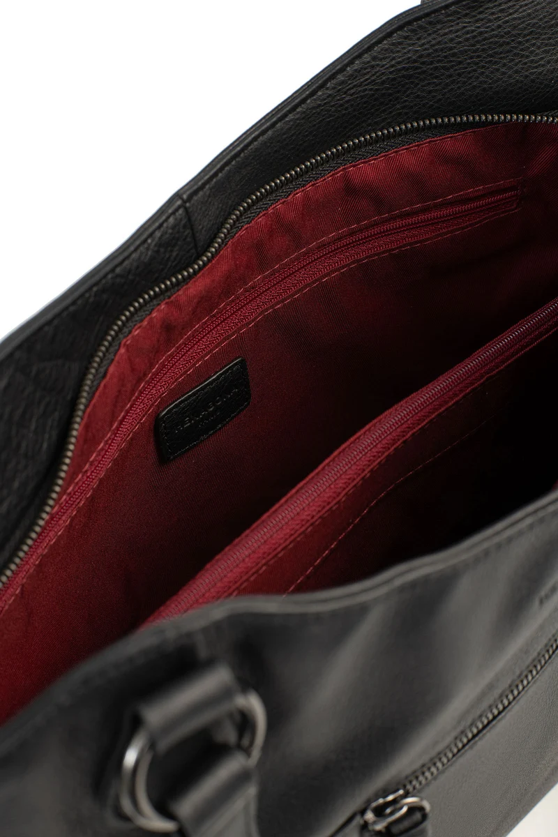 Sac porté épaule 2 anses - A4 - Cuir