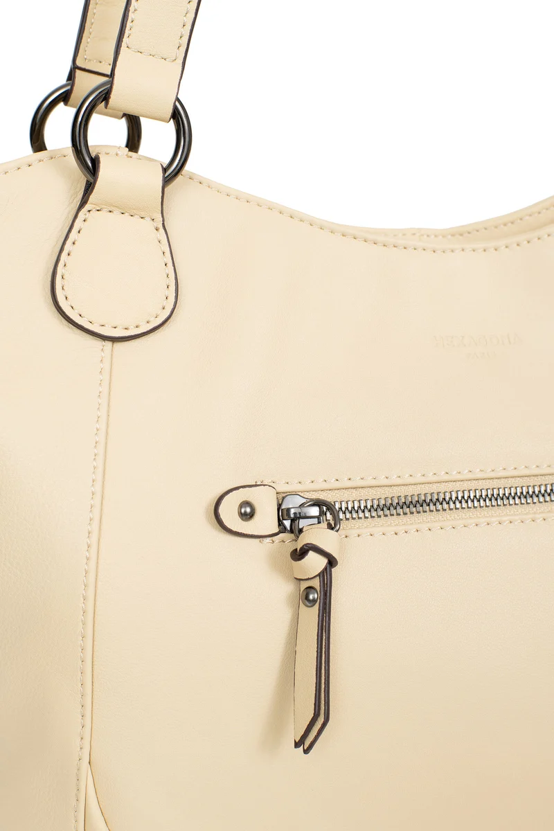 Sac porté épaule 2 anses - A4 - Cuir