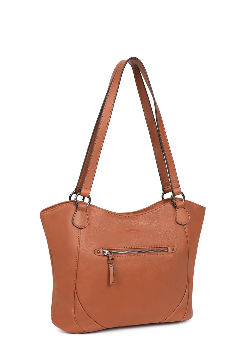 Sac porté épaule 2 anses - A4 - Cuir