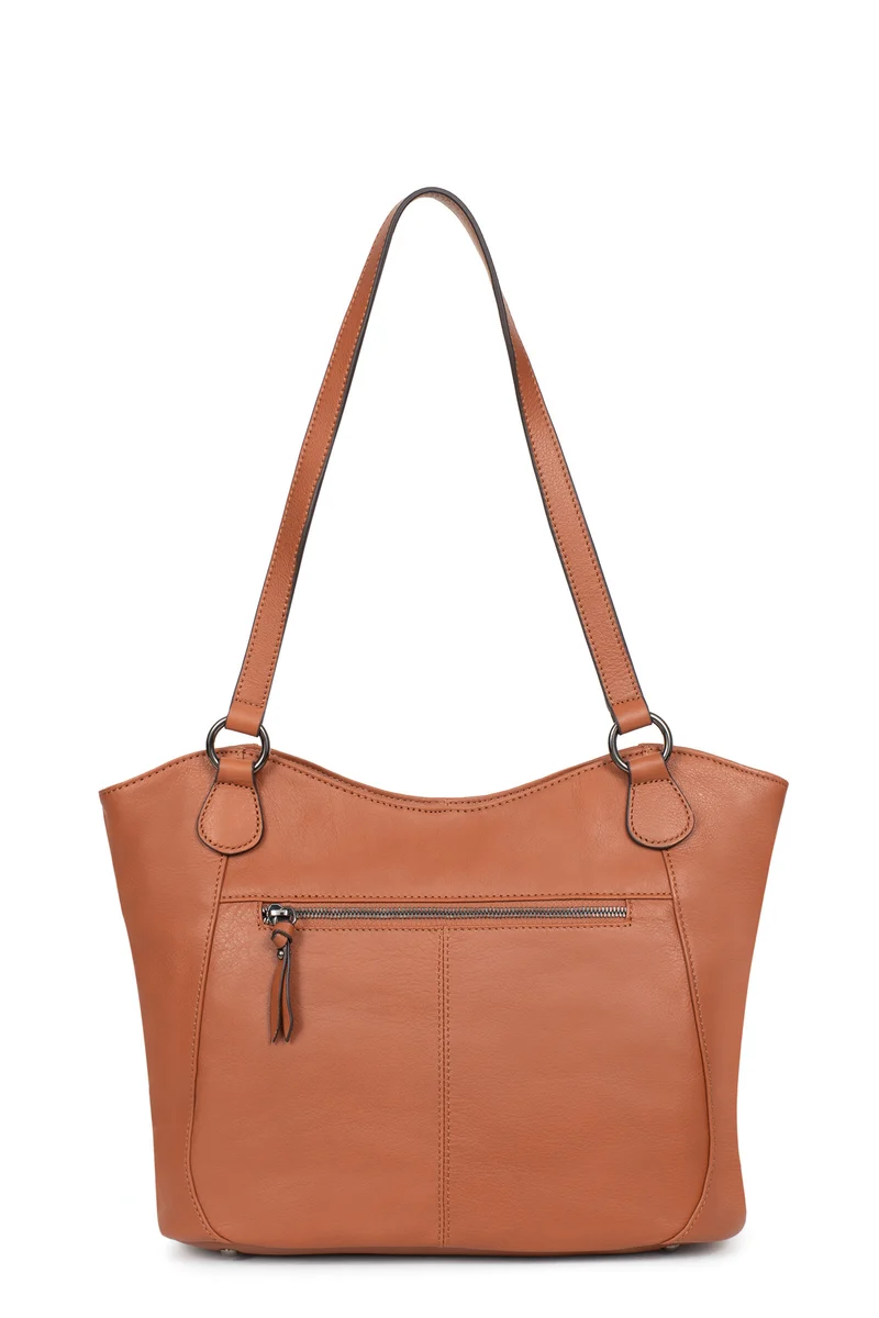 Sac porté épaule 2 anses - A4 - Cuir