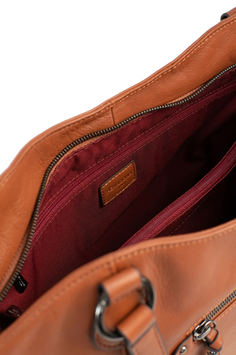 Sac porté épaule 2 anses - A4 - Cuir