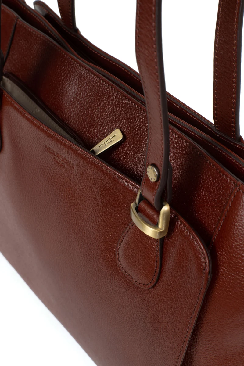 Sac porté épaule 2 anses - A4 - Cuir