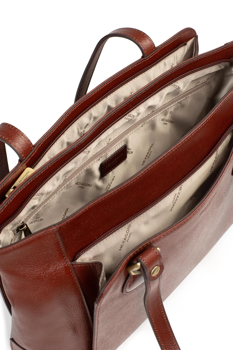 Sac porté épaule 2 anses - A4 - Cuir