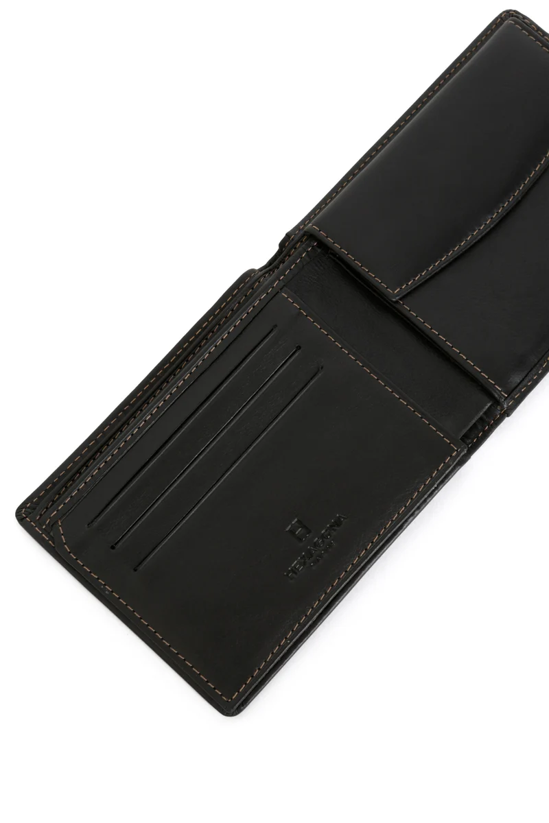 Portefeuille italien - 2 volets - Cuir