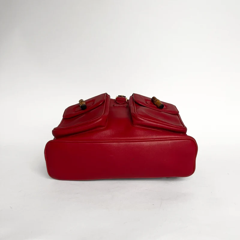 Gucci Sac à Dos Bambou Grand Cuir
